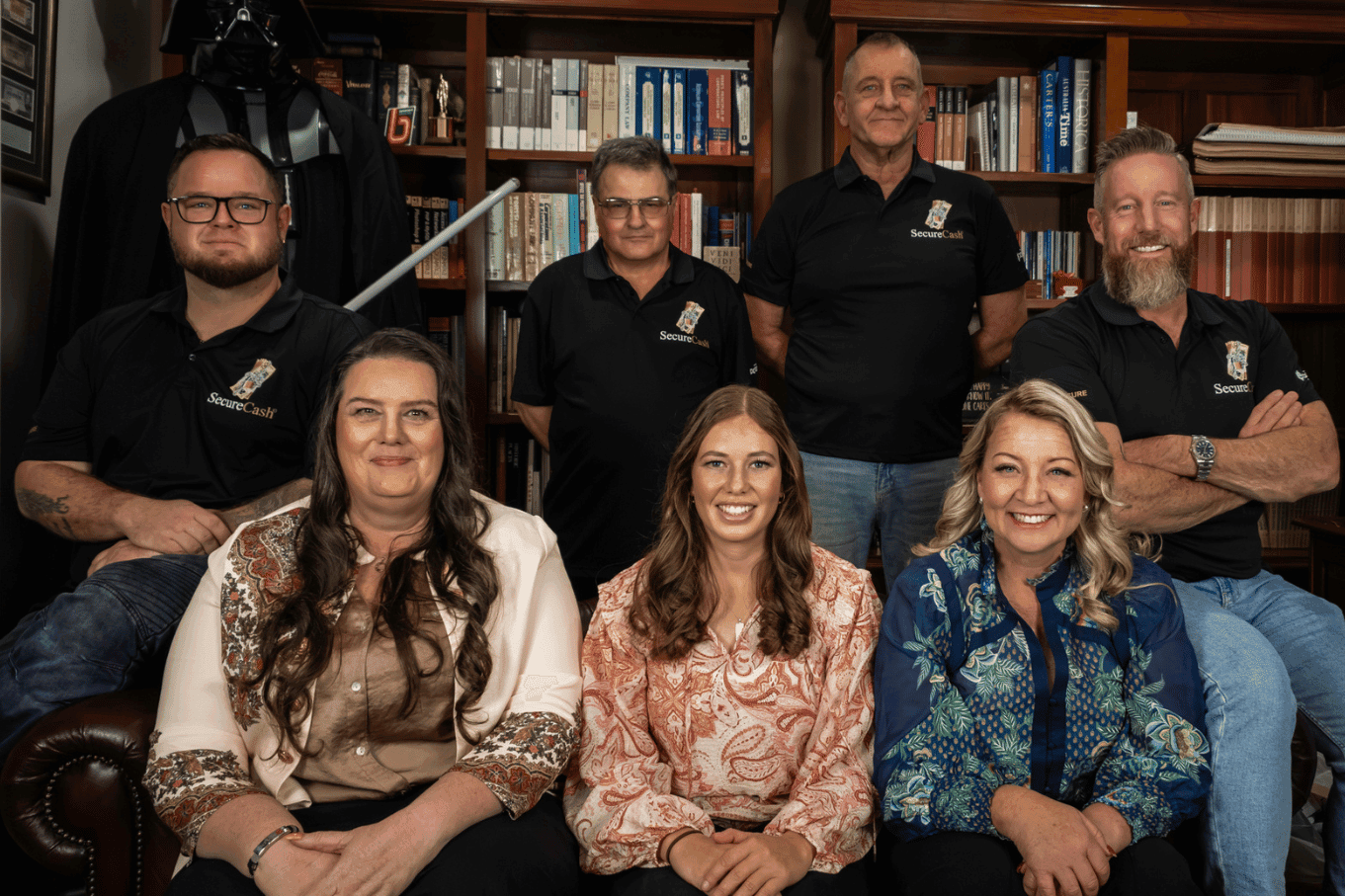 SecureCash team members at head office