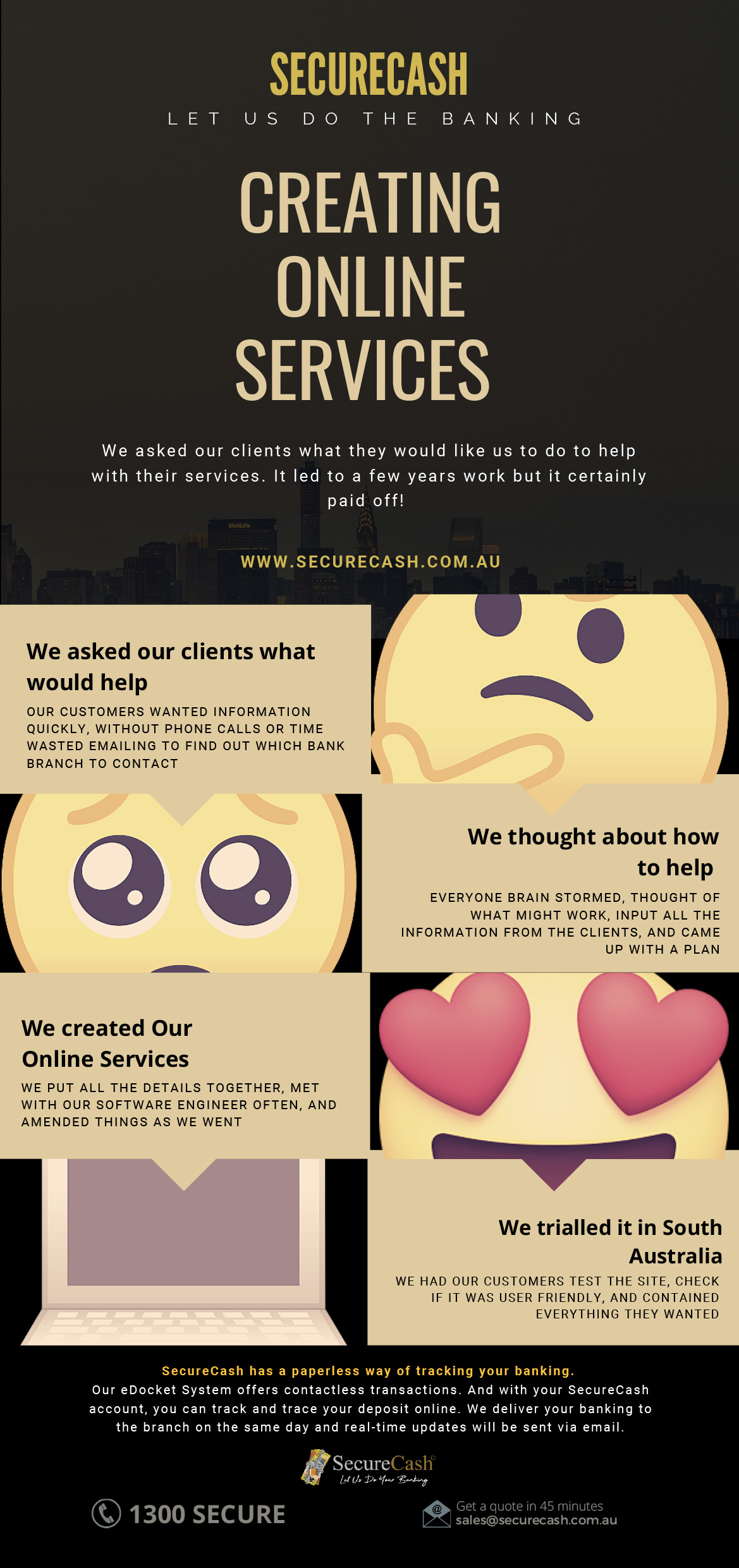 Creating Online Services Infographics