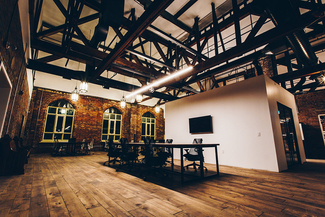 Empty Building With Desks